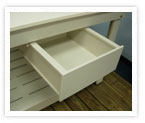 fillet table utility drawer