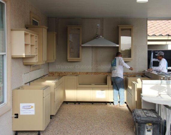 Werever outdoor cabinets easily installed