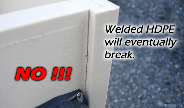 Do Not Weld HDPE Outdoor Cabinetry