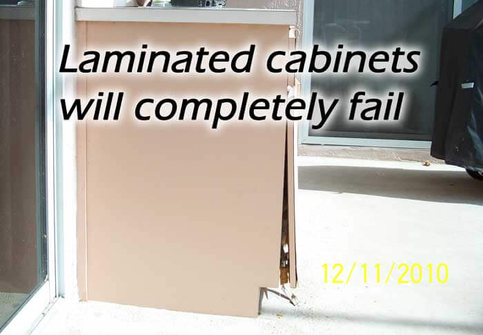 Laminated Cabinets Will De-Laminate