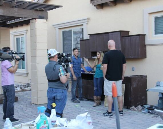Werever outdoor cabinets at the Kitchen Crashers TV show