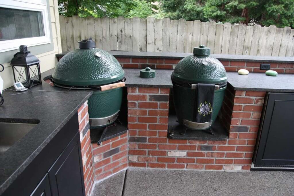 Double Big Green Egg Outdoor Kitchen 2 1024x683 