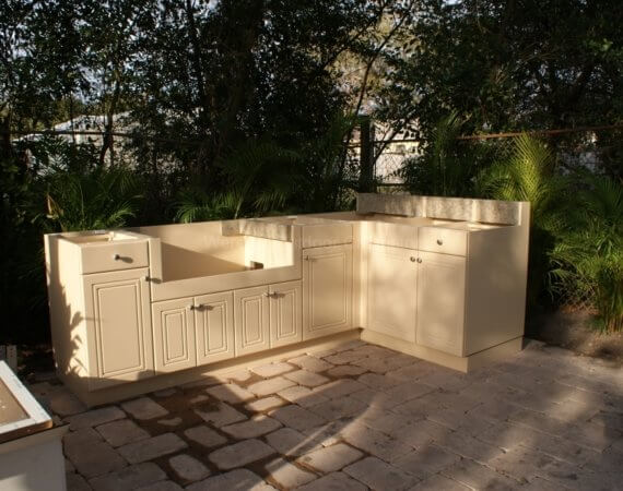 best way to install outdoor cabinets