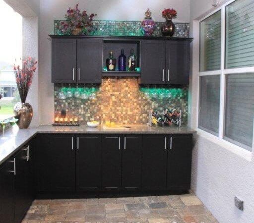 Werever outdoor cabinets with color changing light feature
